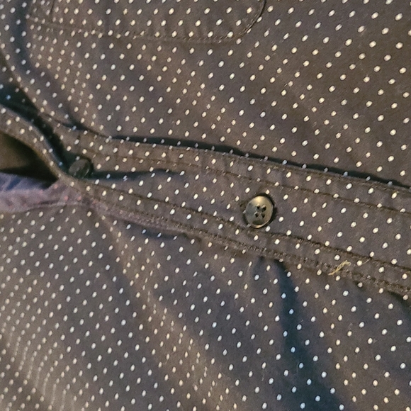 Blue Patterned Short Sleeve Button Up, 2XL, Paperdenim&cloth - Picture 3 of 4